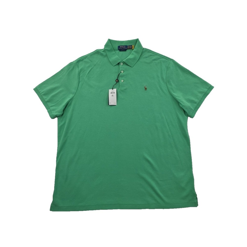 Polo Ralph Lauren 100% Cotton Polo Shirt Men's XXL‎ Flesh Pony Classic Green